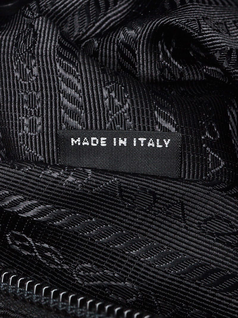 Prada Black Vela Nylon Buckle Messenger Bag 1BD738 | Yoogi's