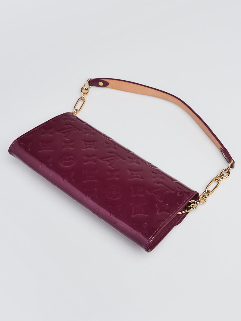 Louis Vuitton バーガンディ ハンドバッグ ヴェルニ濃紫　保存袋付き Louis Vuitton Violette Monogram Vernis Sunset Boulevard Bag