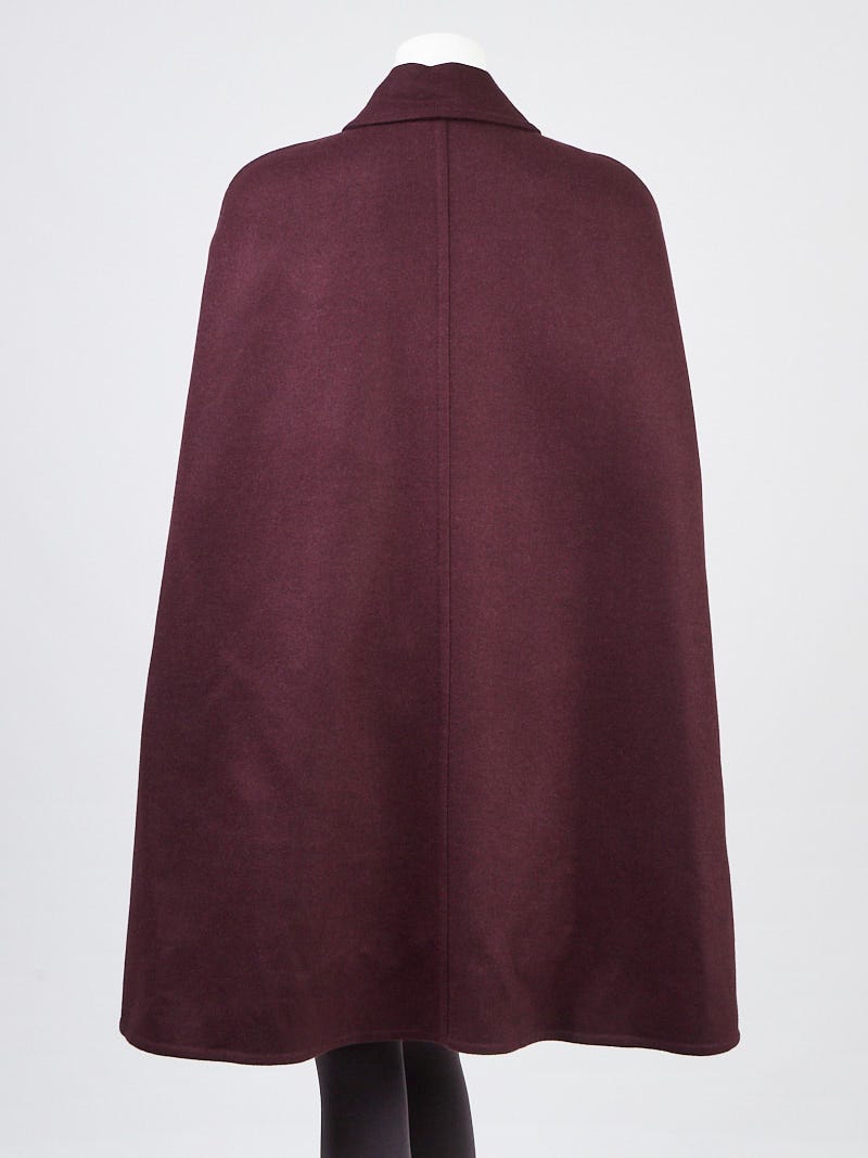 Louis Vuitton Purple Wool Blend Cape Size 4/36 - Yoogi's Closet