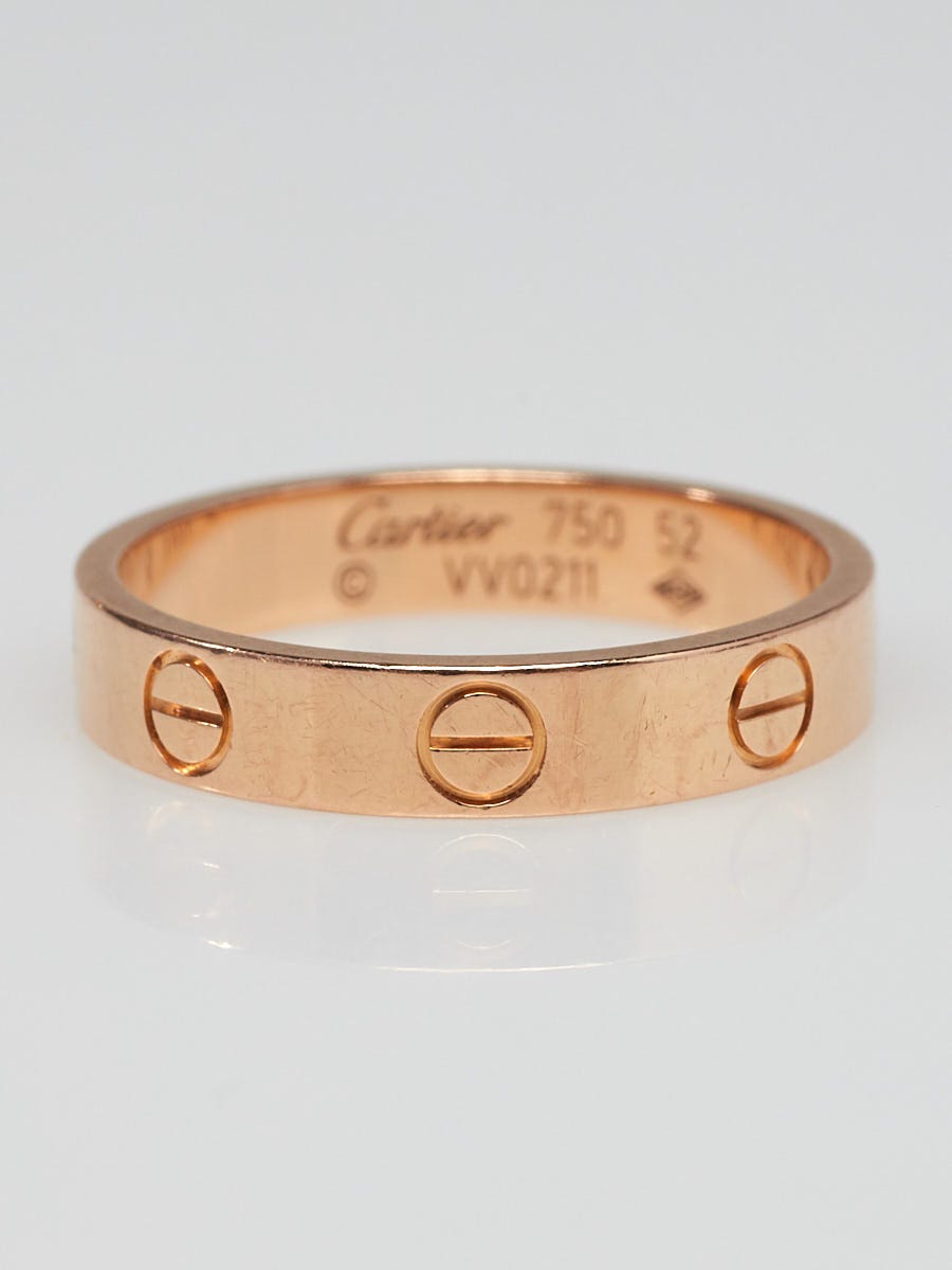 Cartier love wedding 2024 band pink gold