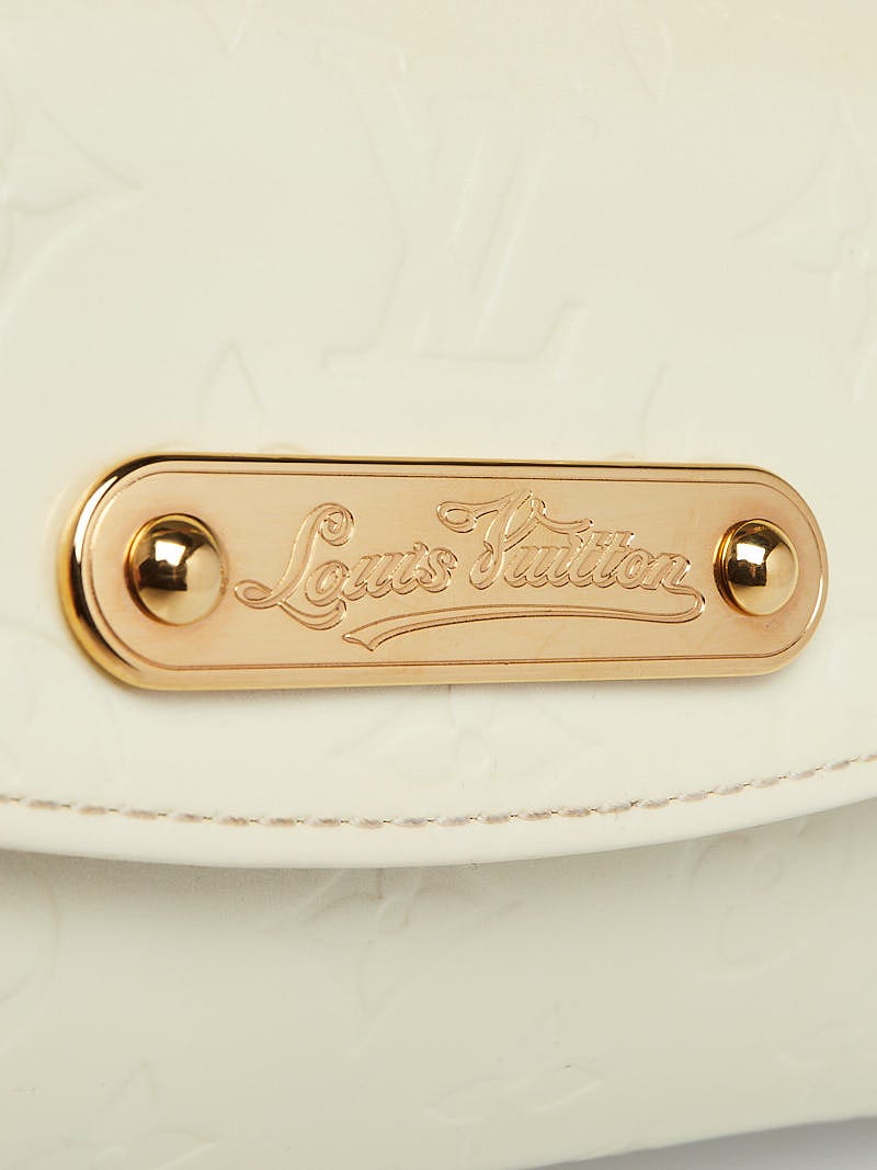 Louis Vuitton Sunset Boulevard: Cream Vernis Leather Clutch