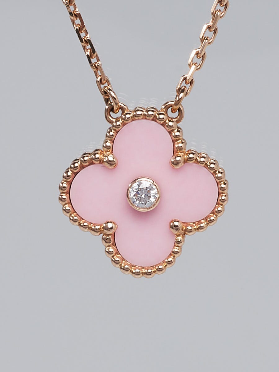 Zodiaque long necklace Cancri (Cancer) 18K rose gold, Quartz - Van Cleef &  Arpels