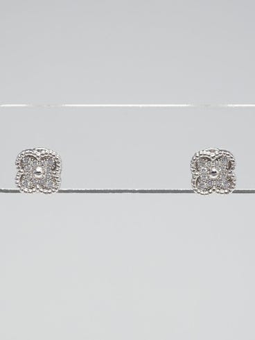 White Gold Sweet Alhambra Earrings Price Van Cleef Arpels 18k