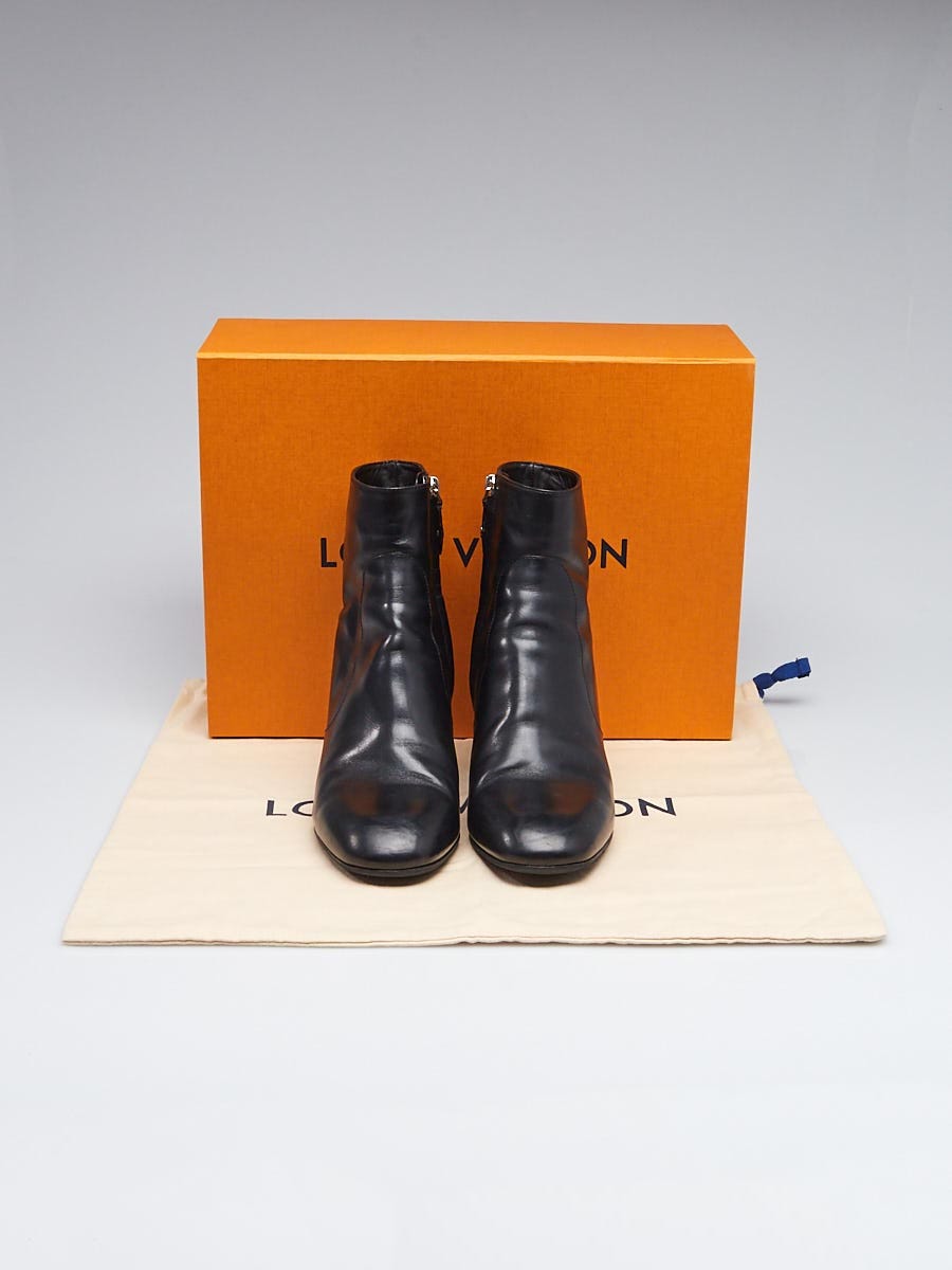 Louis Vuitton Black Leather Ankle Boots Size 41 Louis Vuitton | The Luxury  Closet