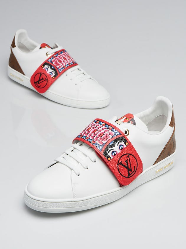 Louis Vuitton White Leather Kyoto Sneakers Size 10.5/41