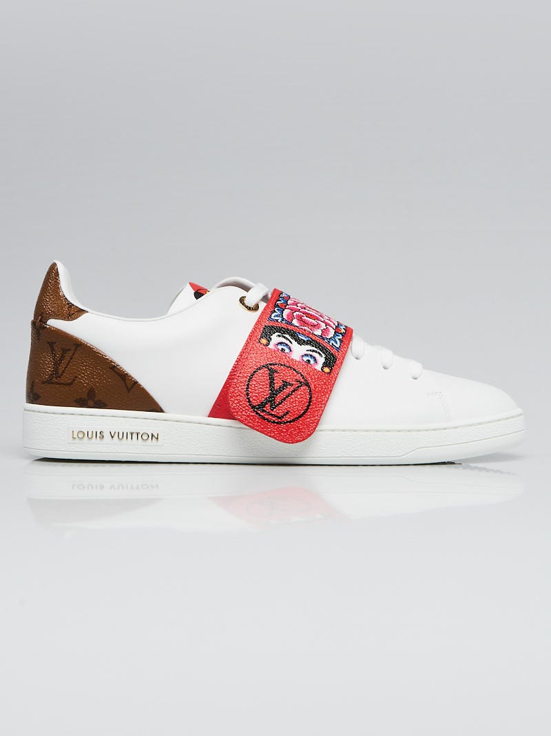 LOUIS VUITTON Monogram mini Shoelace sneakers Canvas Red