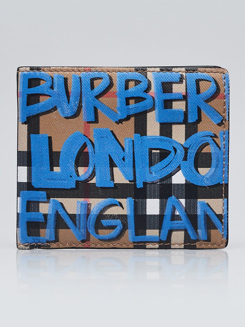 折りたたみ財布 BURBERRY PRINTED CANVAS WALLET ♢Burberry♢折りたたみ財布☆正規品・関税込☆
