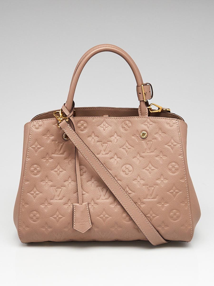 Louis Vuitton Montaigne MM Pink Monogram Empreinte Leather