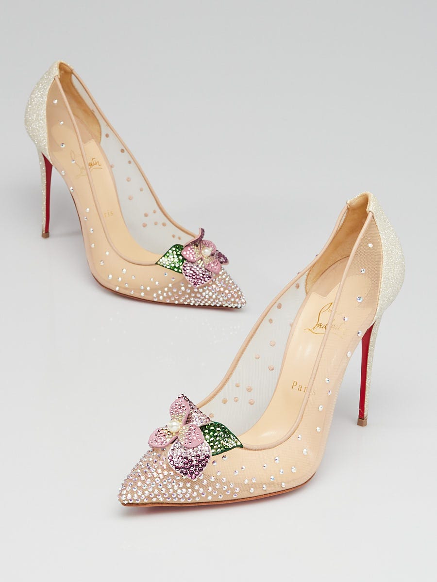 Louboutin crystal shoes best sale