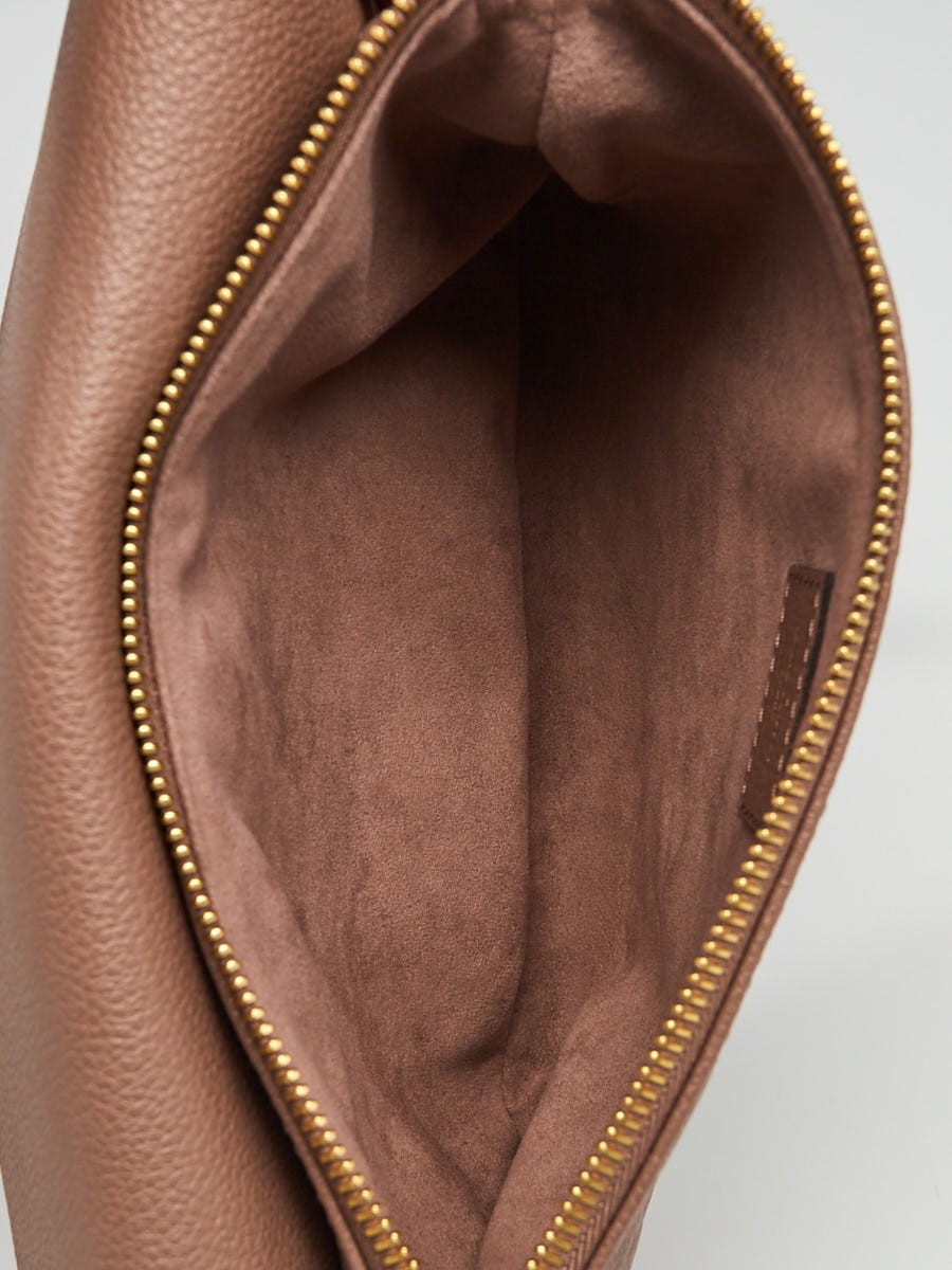 Louis Vuitton, Bags, Louis Vuitton Twice Monogram Empreinte Leather Crossbody  Bag Taupe