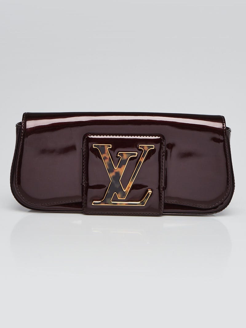 Louis Vuitton, Bags, Louis Vuitton Sobe Clutch Epi Patent Leather  Burgundy