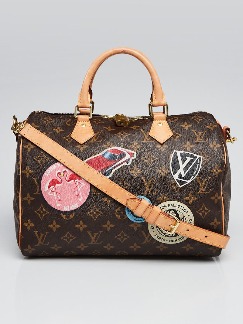 Louis Vuitton Limited Edition Monogram Canvas World Tour Speedy