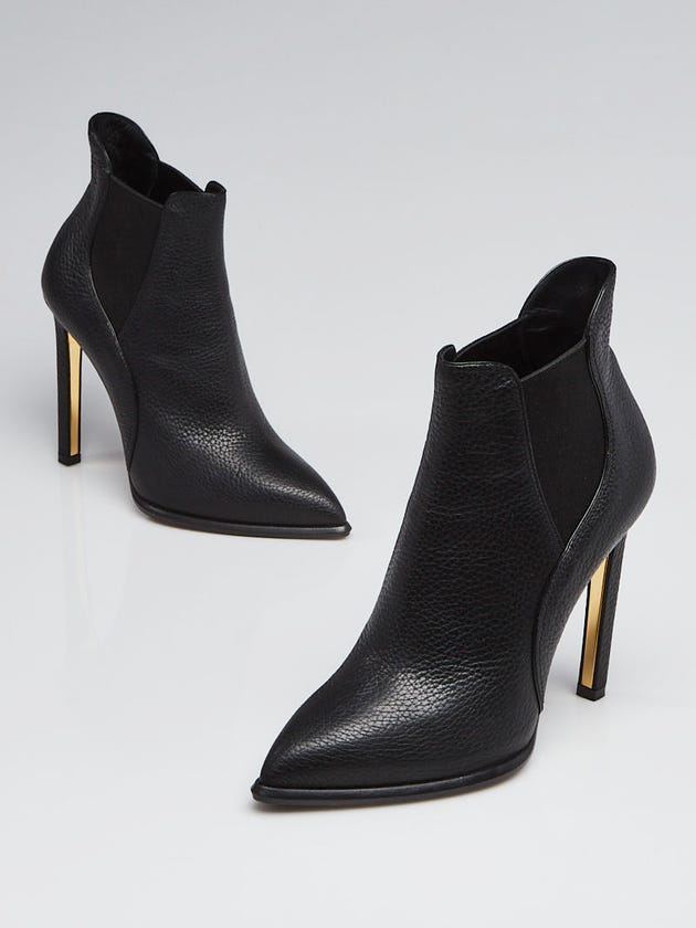 Louis Vuitton Black Leather Ultimate Ankle Boots Size 7.5/38