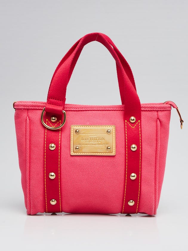 Louis Vuitton Limited Edition Rose Toile Canvas Antiguas Cabas PM Bag