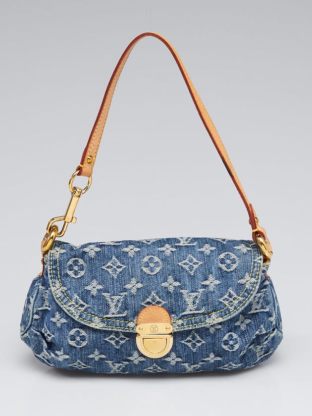 Louis Vuitton Blue Monogram Denim Mini Pleaty Bag
