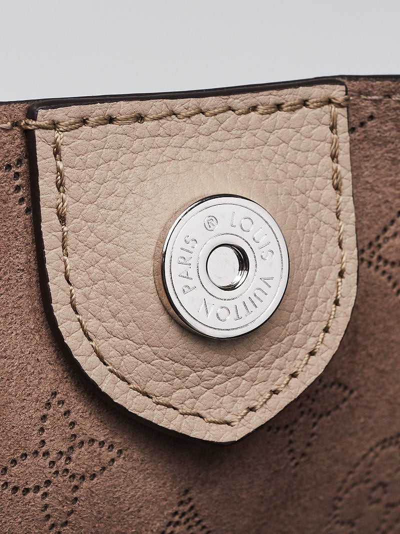Louis Vuitton Galet Monogram Mahina Leather Hina MM Bag - Yoogi's Closet