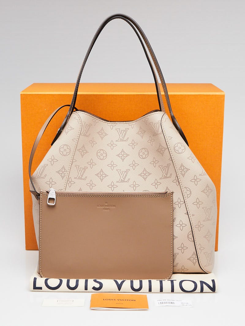 Louis Vuitton Galet Monogram Mahina Leather Hina MM Bag Louis