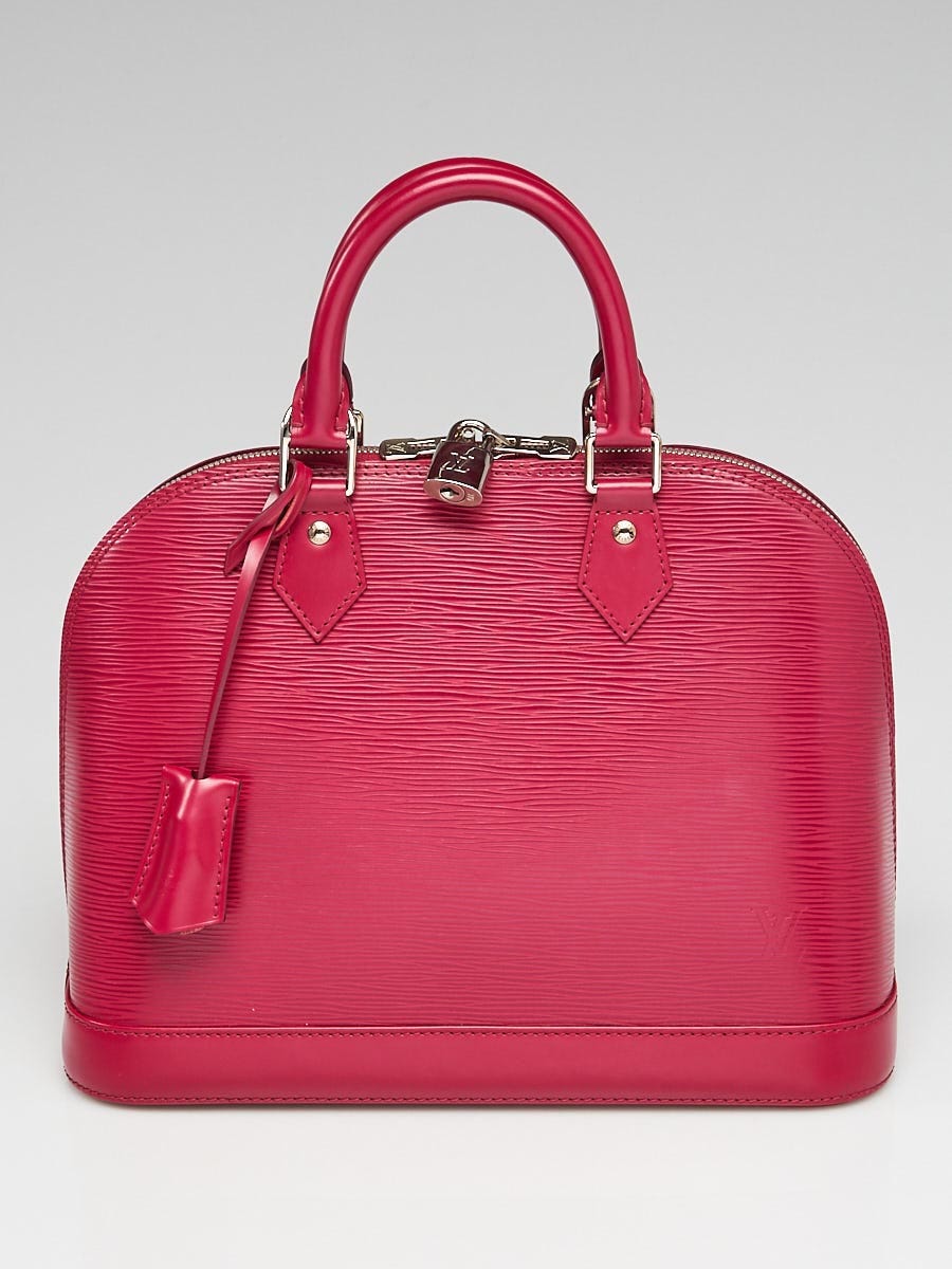 Louis Vuitton Alma pm Epi leather in Fuschia review and what fits