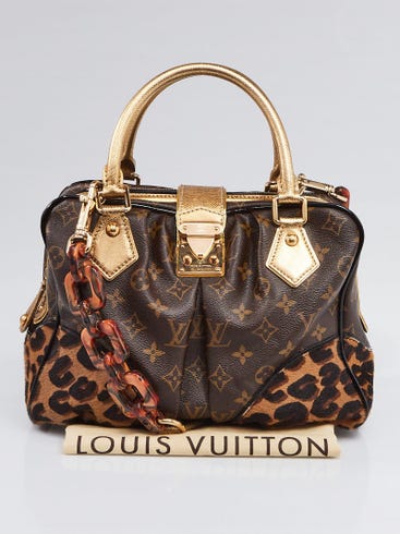 louis vuitton cheetah backpack LV PURPLE LEOPARD a flat leather top handle Leopard Coffin Backpack