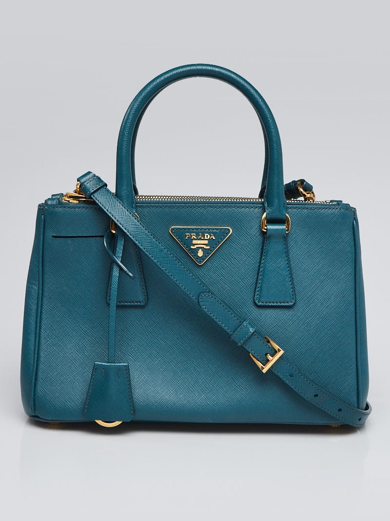 Prada teal bag on sale