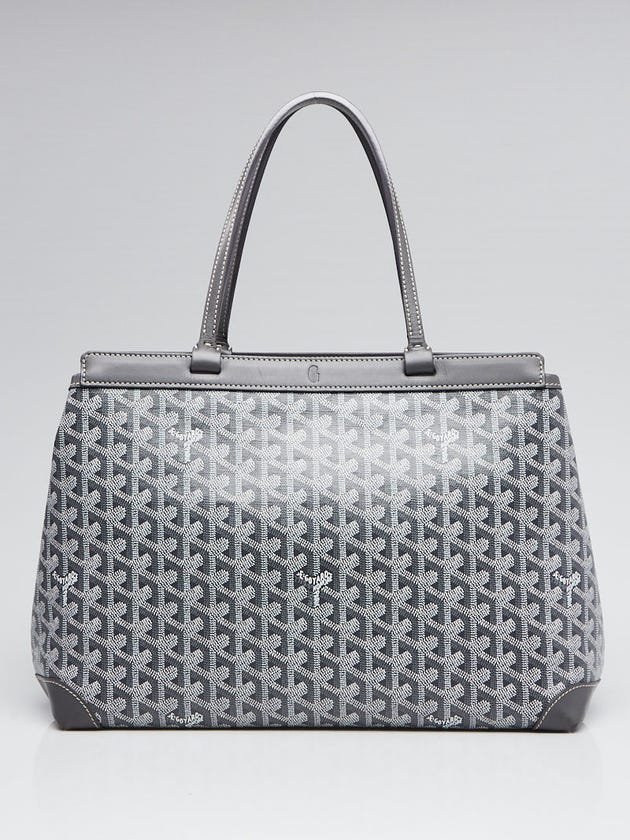 Goyard Grey Chevron Print Coated Canvas Bellechasse PM Tote Bag