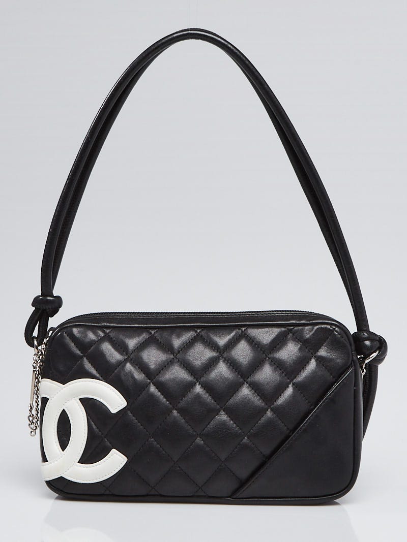 Chanel Black Quilted Cambon Ligne Pochette Bag - Yoogi's Closet