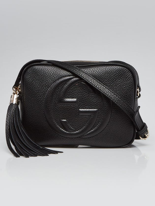 Gucci Black Pebbled Leather Soho Disco