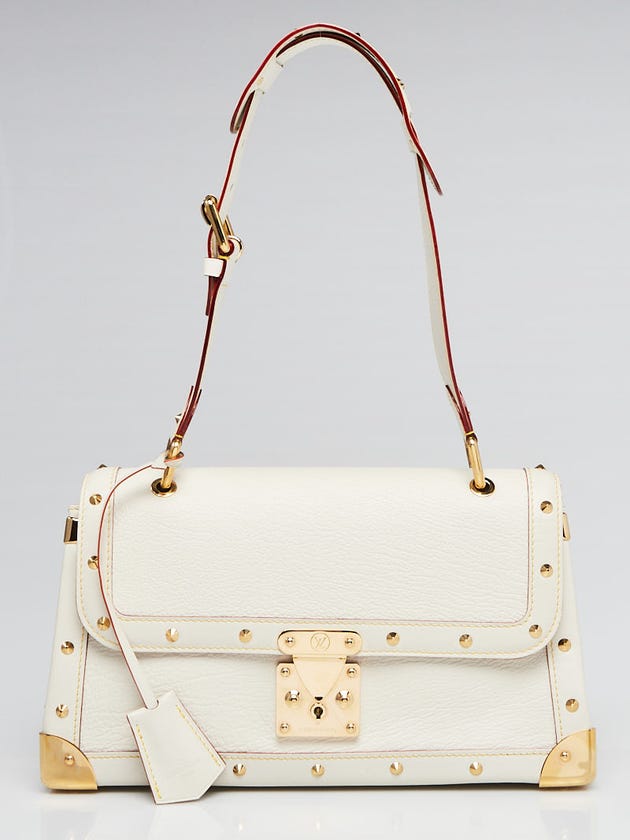 Louis Vuitton White Suhali Leather Le Talentueux Bag