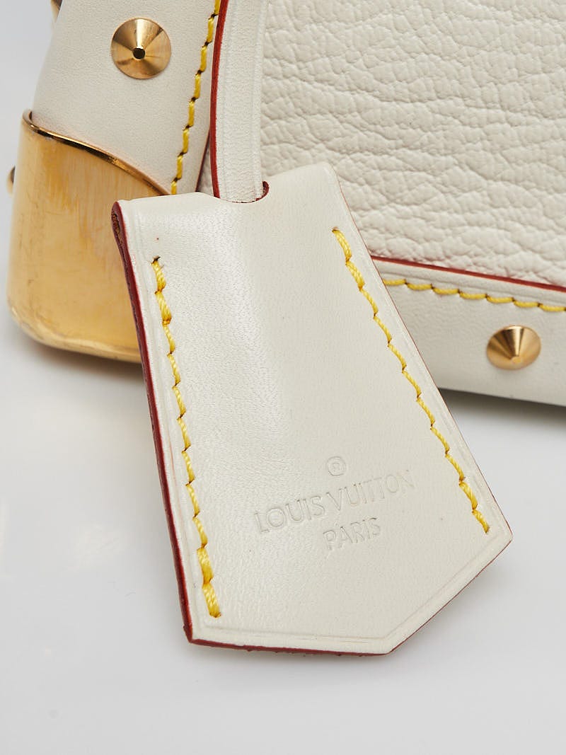 Louis Vuitton White Suhali Leather Le Talentueux Bag - Yoogi's Closet