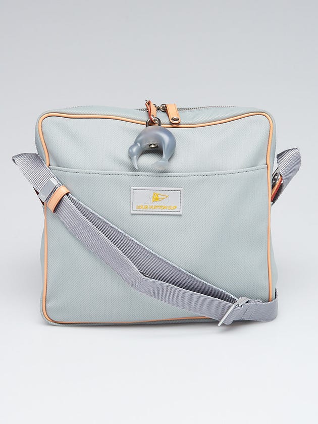 Louis Vuitton Limited Edition Light Blue Nylon Tasman Reporter Bag