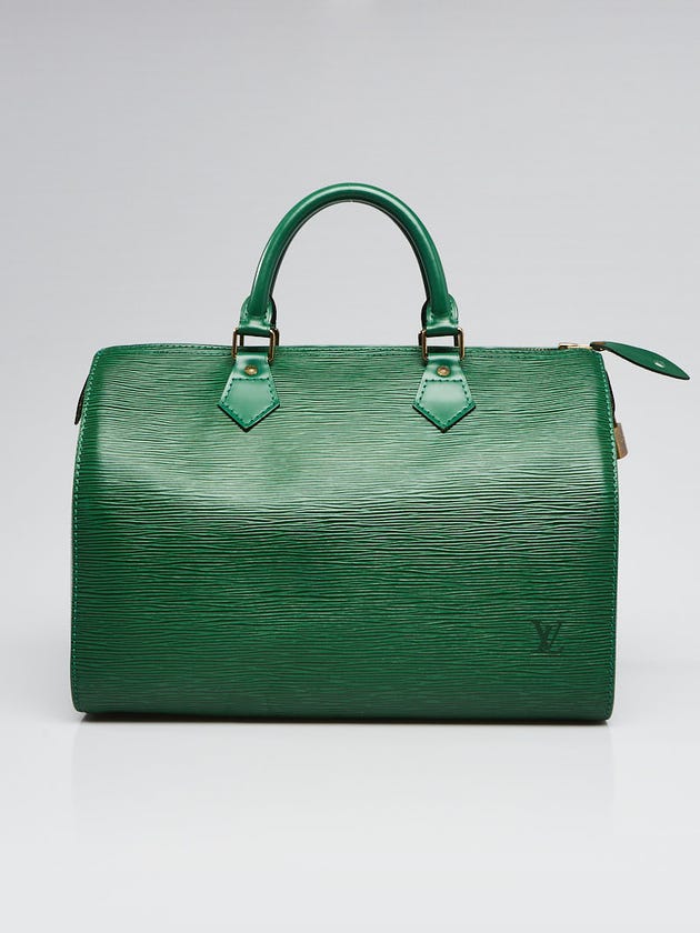 Louis Vuitton Borneo Green Epi Leather Speedy 30 Bag
