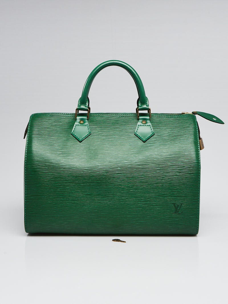 Louis Vuitton Borneo Green Epi Leather Speedy 30 Bag | Yoogi's Closet