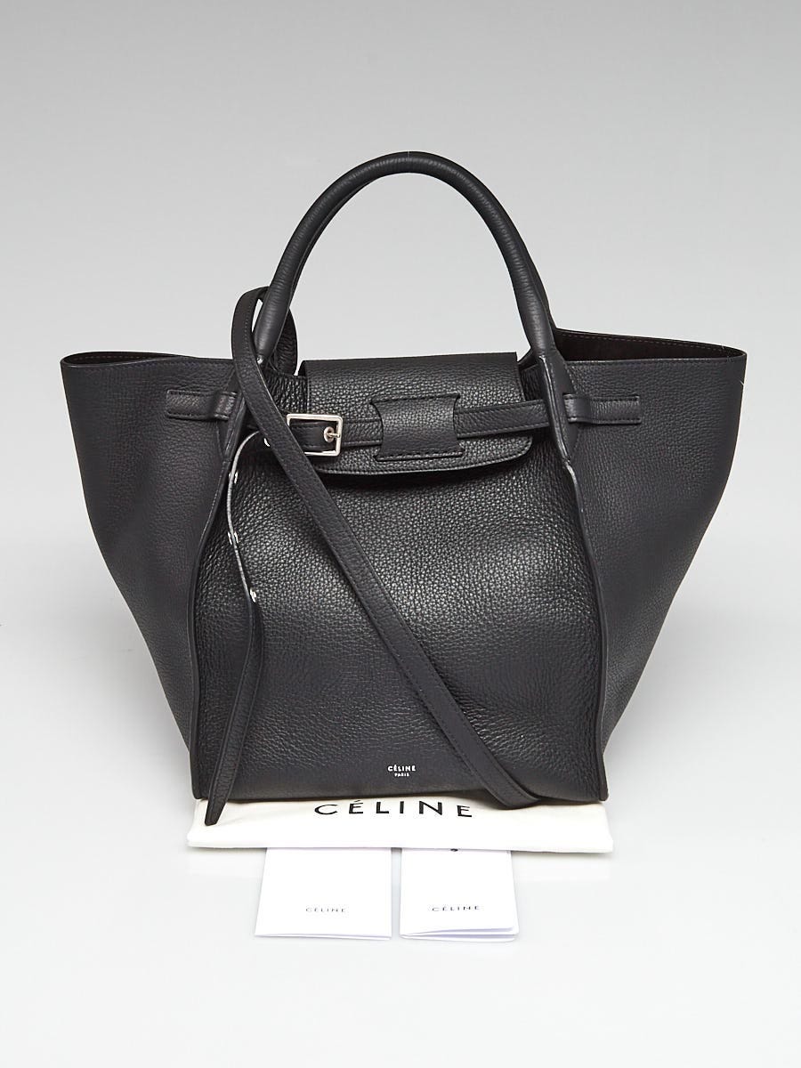 Celine Black Leather Long Strap Small Big Bag | Yoogi's Closet