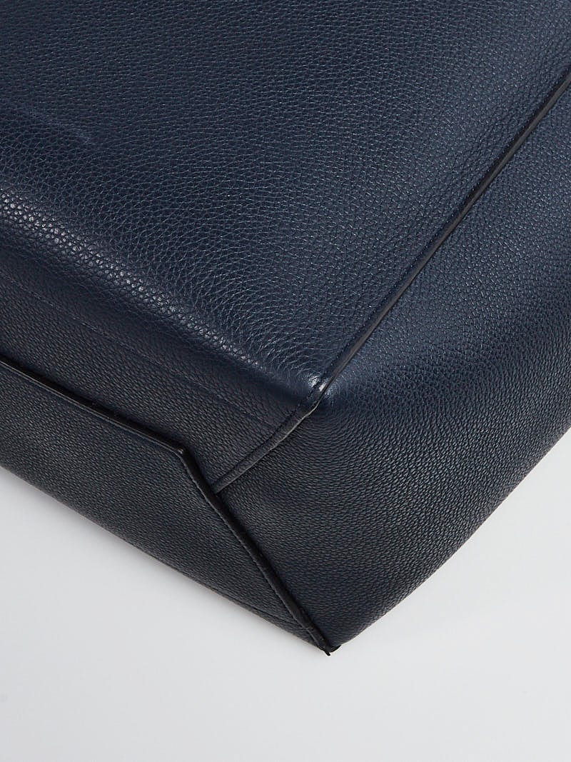 Seau sangle leather tote Celine Blue in Leather - 36278858