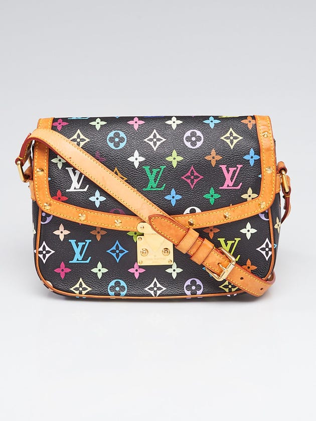 Louis Vuitton Black Monogram Multicolore Sologne Bag