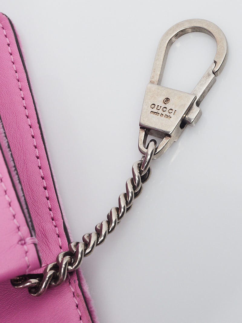 Gucci Dionysus Crystal Lined Super Mini Pink In Velvet