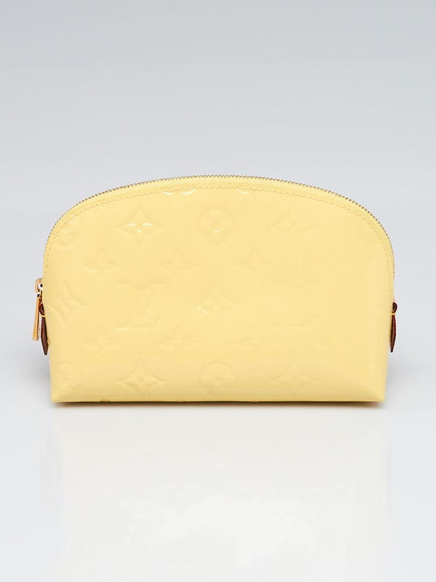 Louis Vuitton Citrine Monogram Vernis Cosmetic Pouch PM