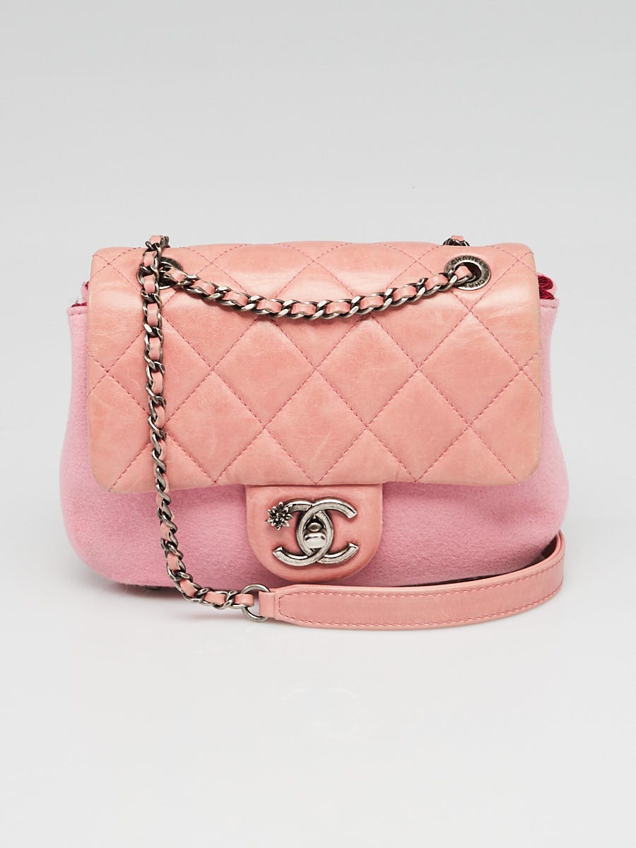 Chanel Pink Quilted Patent Leather Small Boy Bag - Yoogi's Closet