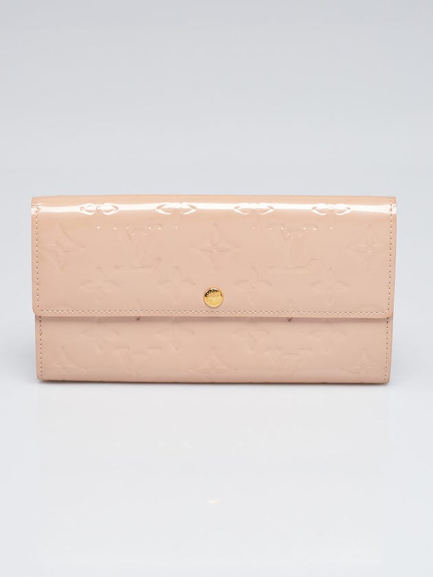 Louis Vuitton Rose Florentine Monogram Vernis Sarah Wallet