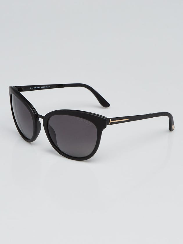 Tom Ford Black Acetate Frame Cat-Eye Emma Sunglasses - TF461