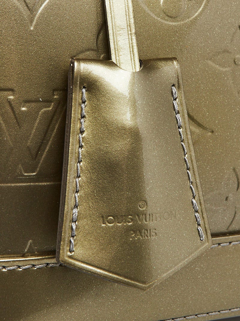 Louis Vuitton Olive Monogram Vernis Alma BB Bag - Yoogi's Closet