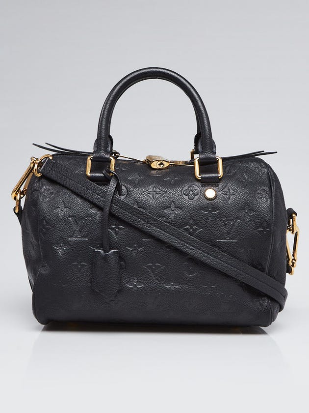 Louis Vuitton Blue Infini Monogram Empreinte Leather Speedy Bandouliere 25 Bag