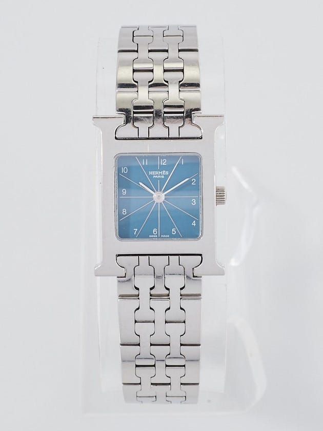 Hermes 21x 30mm  Stainless Steel Heure H Quartz Watch HH1.210