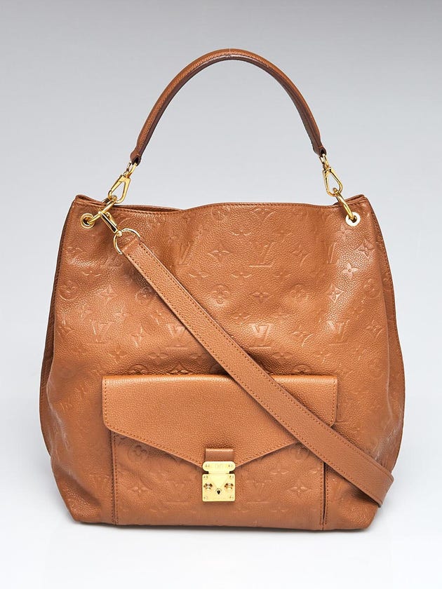 Louis Vuitton Havane Monogram Empreinte Leather Metis Bag
