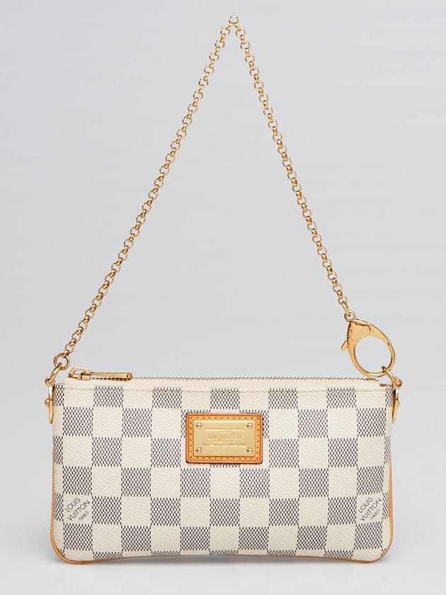 Louis Vuitton Damier Azur Canvas Pochette Milla MM Bag