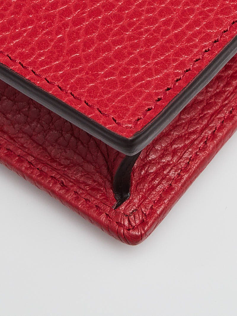 Red Gucci Interlocking G Wallet On Chain – Designer Revival