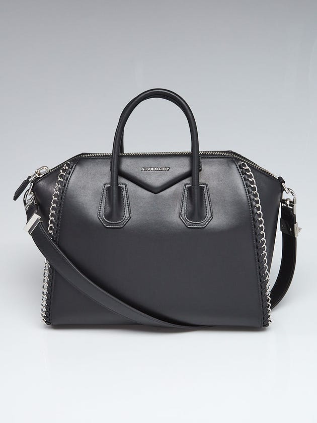 Givenchy Black Leather Medium Chain Antigona Bag