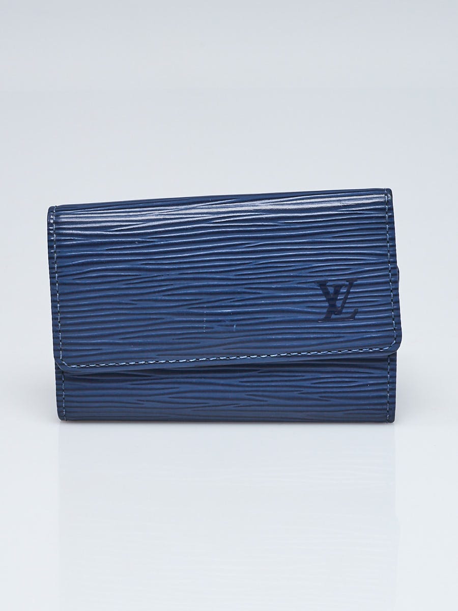 Authentic Louis Vuitton Epi Bifold Wallet Blue LV Preowned