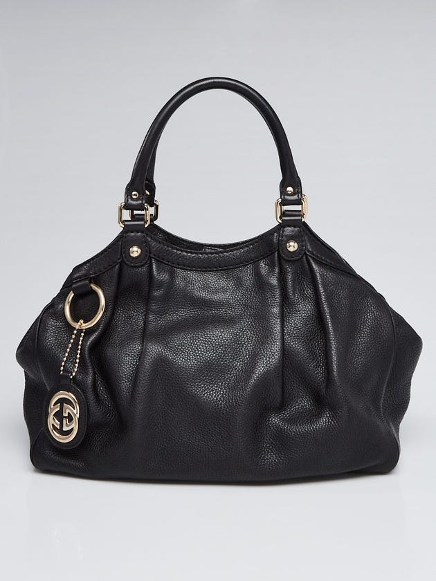 Gucci Black Leather Medium Sukey Tote Bag