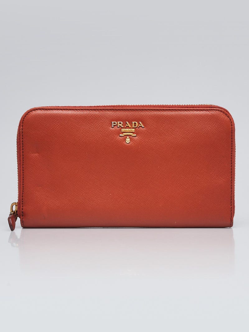 Prada saffiano multi color wallet buy papaya teal